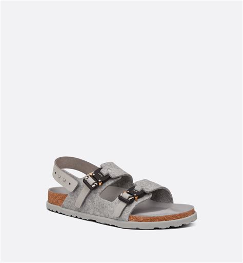 dior by birkenstock milano sandal grey